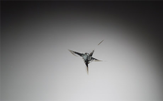 星形状破损点修复前后